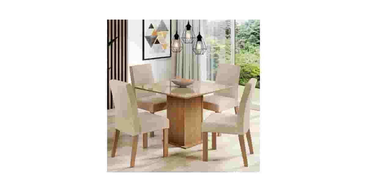 Qual Melhor Mesa de Jantar de Vidro com 4 Cadeiras