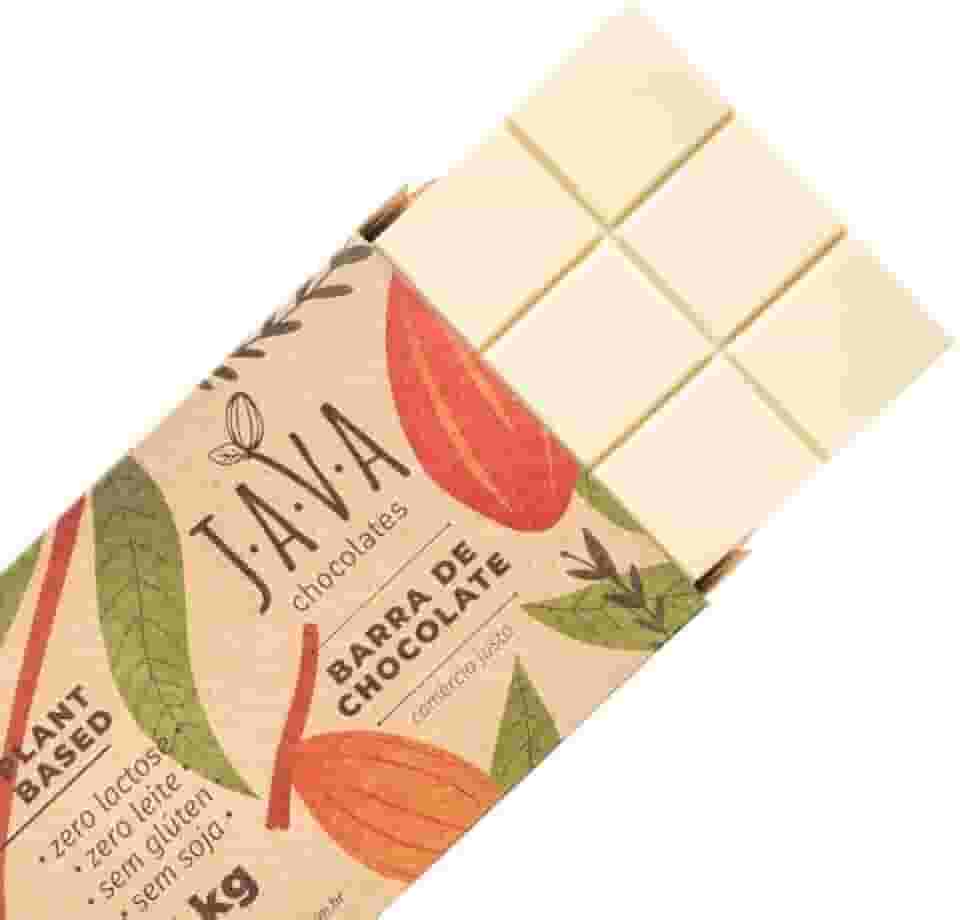 Cobertura Chocolate Vegano Branco 1 kg - Sem glúten, sem leite