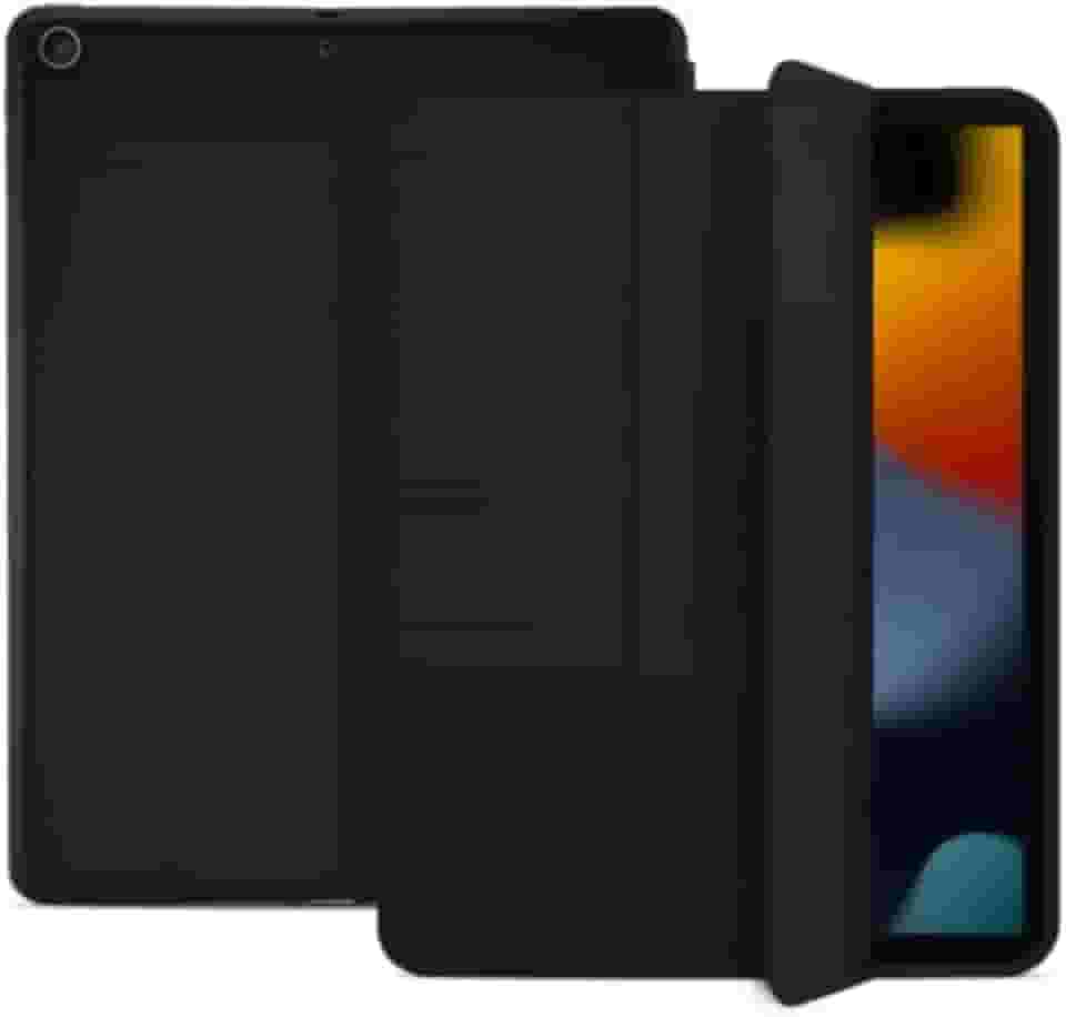 Case Capa Compatível Para iPad 9, 8, 7 Geração 10.2' 10.5' Slim Inteligente Com Suporte Caneta Proteção Anti-Impacto Auto Sleep Tampa Magnética (Preto)