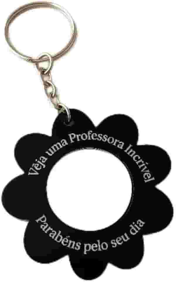 Kit 5 Chaveiros Espelho Personalizado Presente Dia Dos Professores