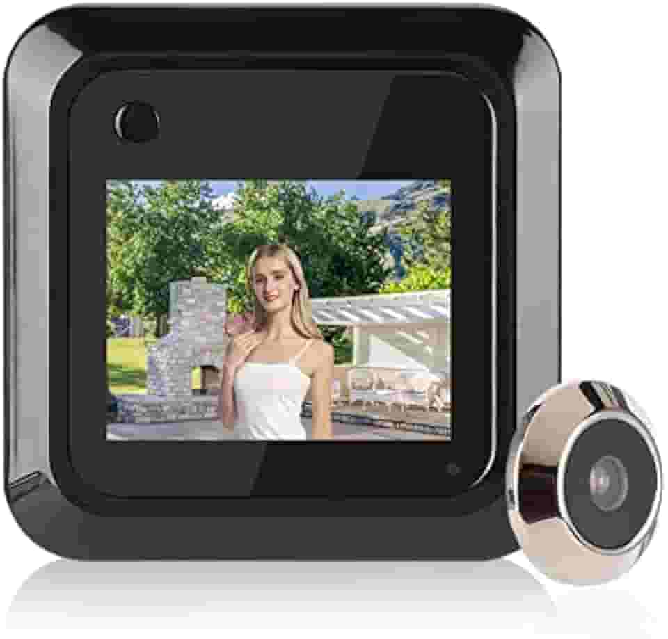 Visualizador de Porta Digital, Tela TFT LCD HD de 2,4 Polegadas Câmera de 0,3 MP de 95 Graus Grande Angular Visualizador de Olho Mágico Suporte para Tirar Fotos