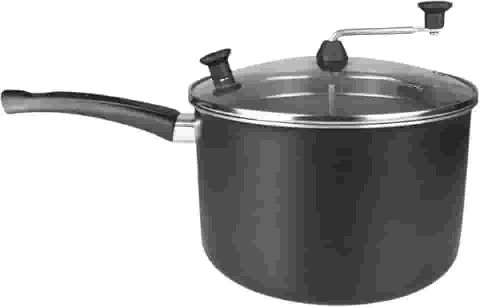 Panelas Pipoqueira Top Faz Pipoca Doce e Sal Oferta (Preto Craqueado)