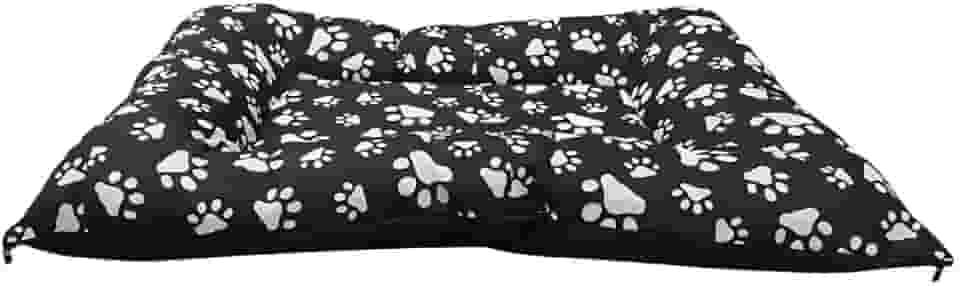 Colchonete Pet Macio Para Cachorro P-XG Caminha Cama Alta Durabilidade Lavável com Zíper Confortável (Preto, P - 52x42 cm)
