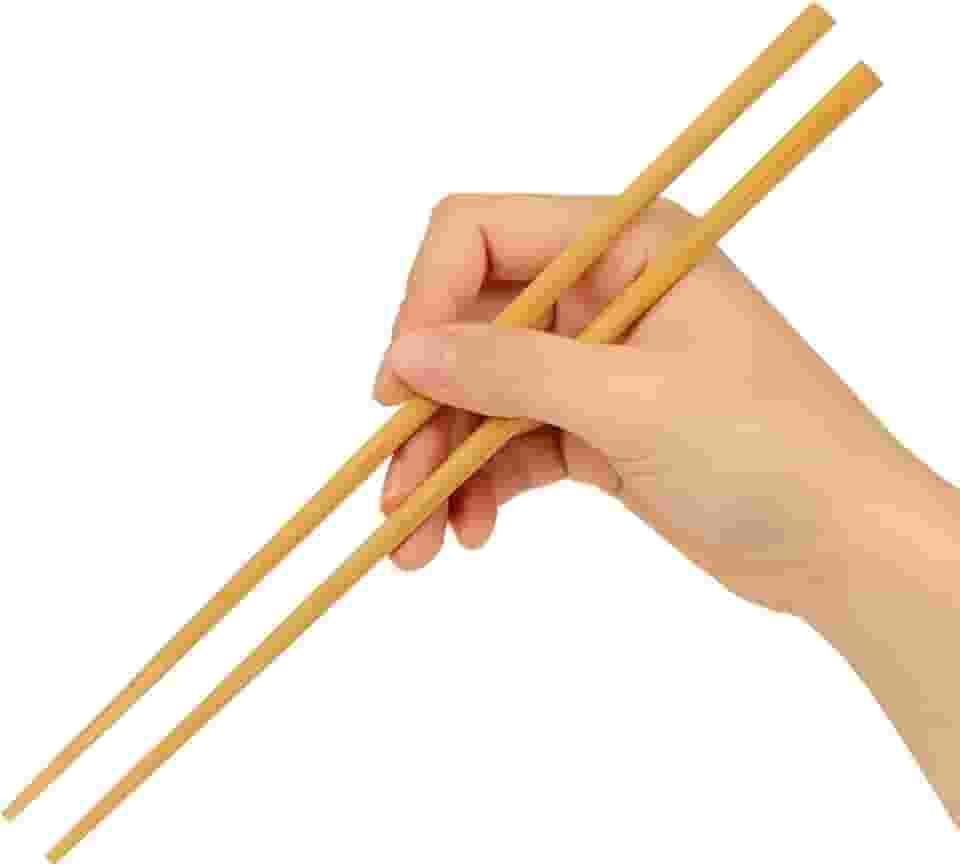 Kit 10 Pares de Hashi de Bambu Chopstick, 24cm, Reutilizável, Ideal para Comida Japonesa e Chinesa, 20 pauzinhos
