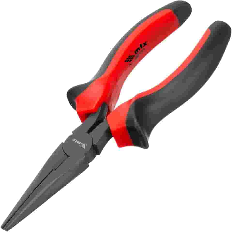 Mtx Alicate Bico Meia Cana Reto Black Nickel, 6 Pol. (160 Mm), Cabo Dupla Injeção