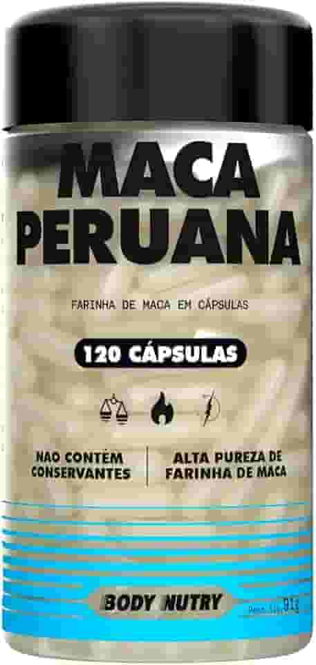 Maca Peruana Premium 2500mg 100% Pura Pote 120 Cápsulas Matéria Prima Importada Para Homens e Mulheres | Energia Resistência