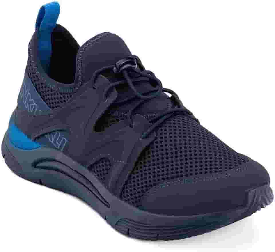 Tênis Infantil Klin New Sport Marinho Azul Ciano - Moderno, Confortável e Versátil, Ideal para o Dia a Dia, Escola e Atividades Esportivas, com Solado Antiderrapante e Fechamento Prático para Maior Segurança