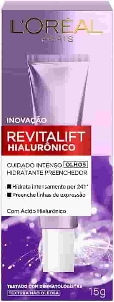 Creme para Olhos Anti-idade L'Oréal Paris Revitalift Hialurônico, 15g