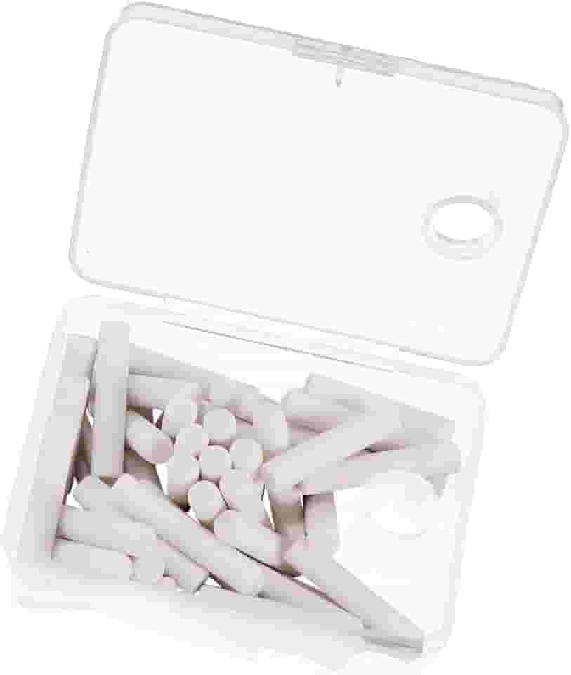 Prettyia Pacote com 50 borrachas de substituição para borracha operada por bateria, refil de borracha elétrica branca de 5 mm para arte, artesanato, escola, escritório, artista, a maioria das borrachas elétricas