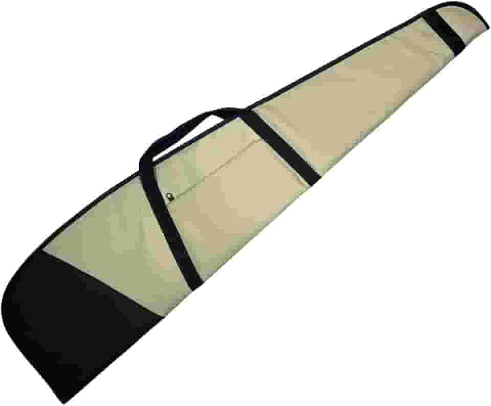 Capa Forrada Para Carabina de Pressão Bicolor Bege e Preto Com Alça de Ombro 120cm