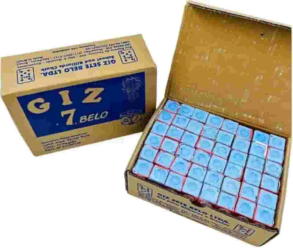 Giz para Sinuca Bilhar Azul 7 Belo