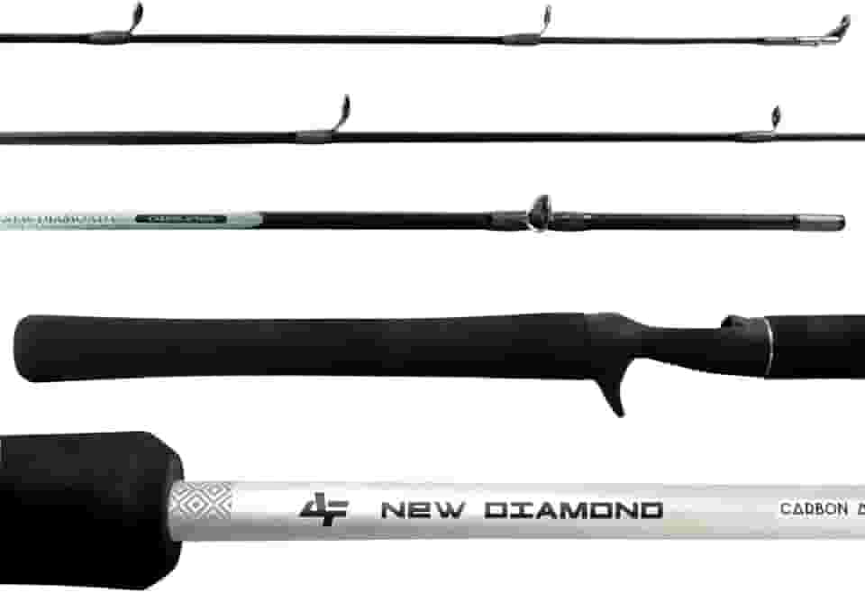 Albatroz New Diamond C562M, Vara de Pesca em Fibra de Carbono, 1,68m, 2 Partes, Ação Média