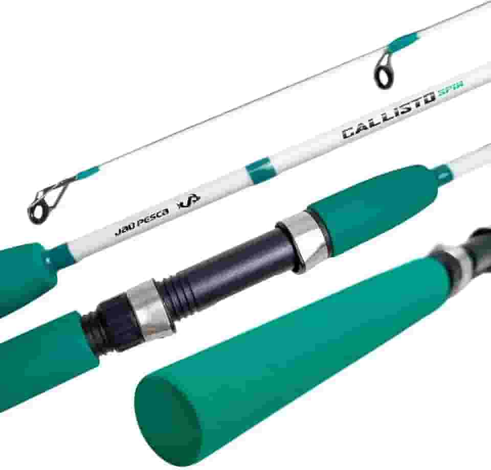 Vara de Pesca Jaú Pesca Callisto Spin, Fibra de Vidro, 2 Partes, 10-20 lbs, Molinete