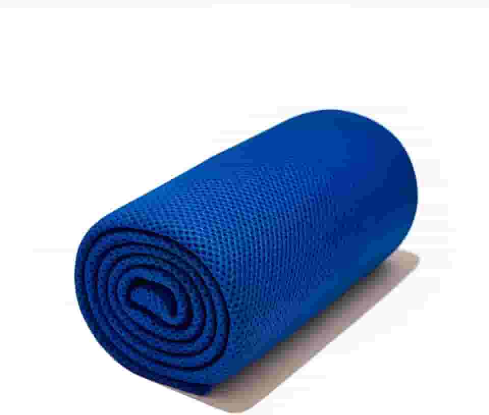 Toalha Alta Absorção Secagem Rápida Microfibra Ultra Fina Macia Super Compacta Dupla Face Tripla Camada, Antibacteriana Para Academia, Acampamento, Viagem, Natação (Azul)