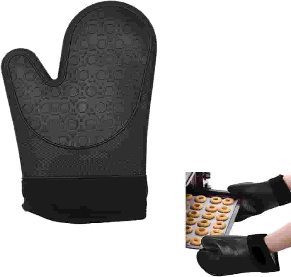Luva Termica Para Cozinha, Luva para Forno de Silicone com Proteção Térmica, Utensilios para Cozinha Silicone,Suporta Temperaturas de Até 220ºc