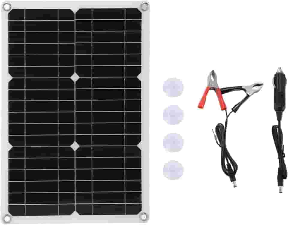 18V 20W Solar Semi Flexível, Placa de Carga Solar Monocristalina, Materiais Eva para Carro Rv Iate Barco