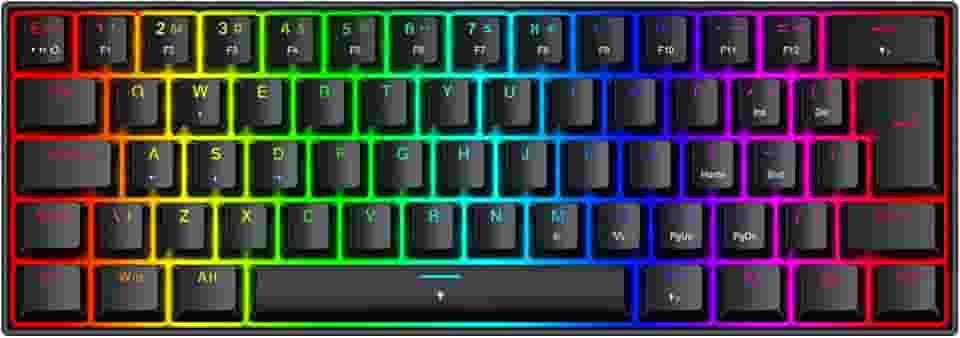 Teclado Magnético Gamer Redragon Fizz RGB Preto 60% Polling Rate 8K Rapid Trigger Switch Linear K617RGB-M