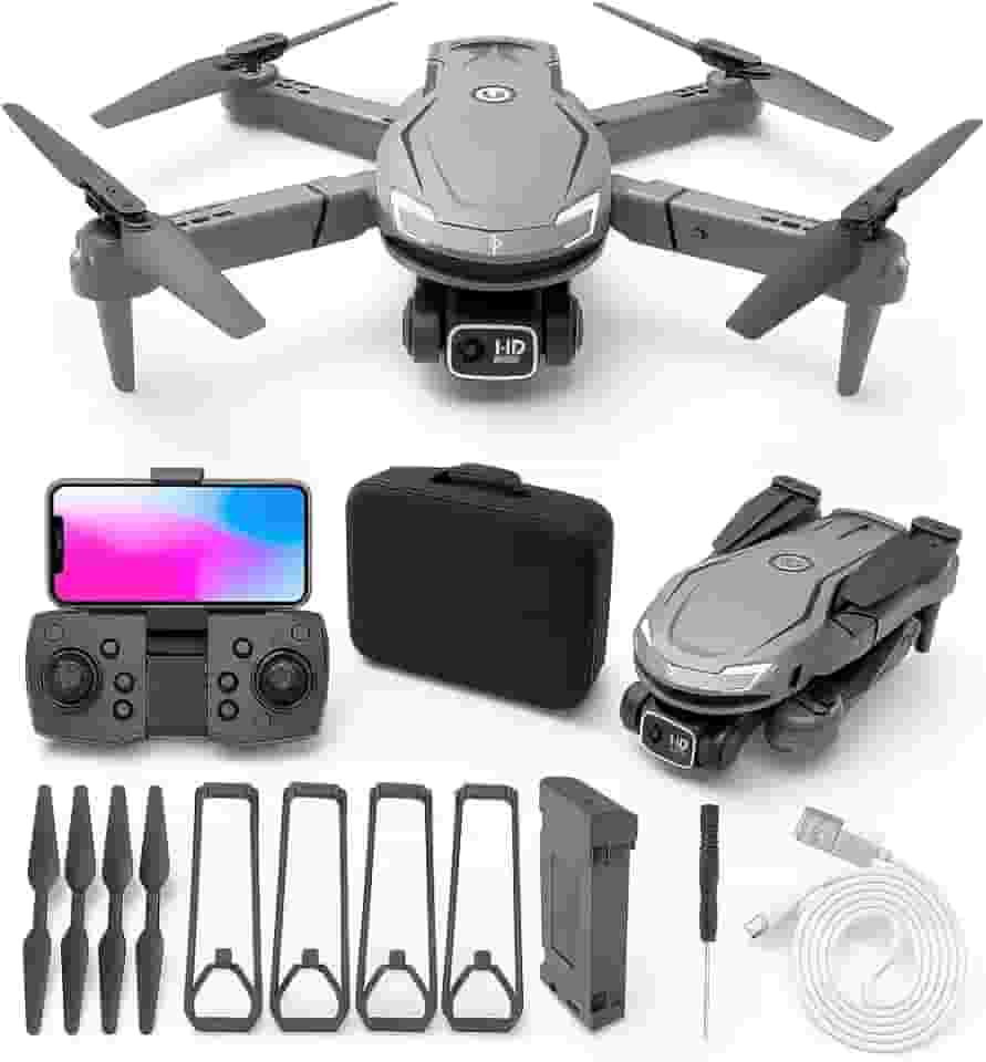 Drone V88 com Câmera Dupla 8K HD, Quadcopter com Sistema de Desvio de Obstáculos