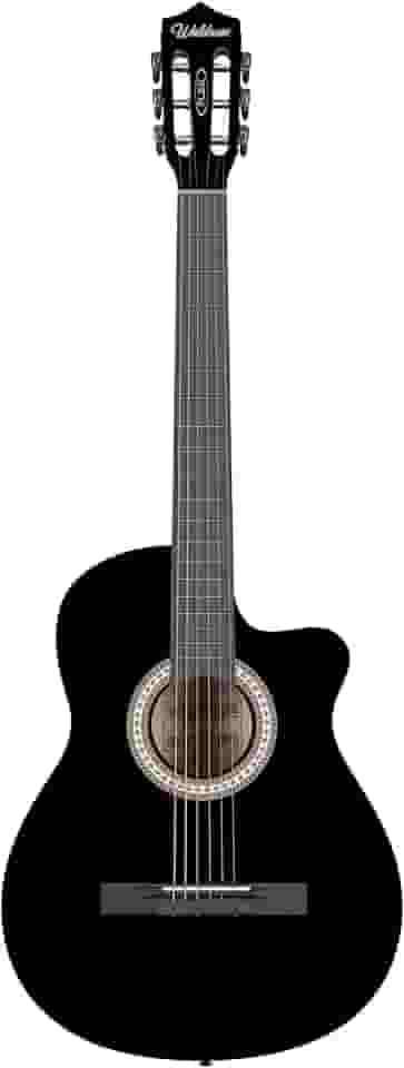 Violão Eletro-Acústico Cutway com Tensor de 2 Vias e equalizador gráfico de 3 bandas com afinador embutido. Cordas de Aço - Preto