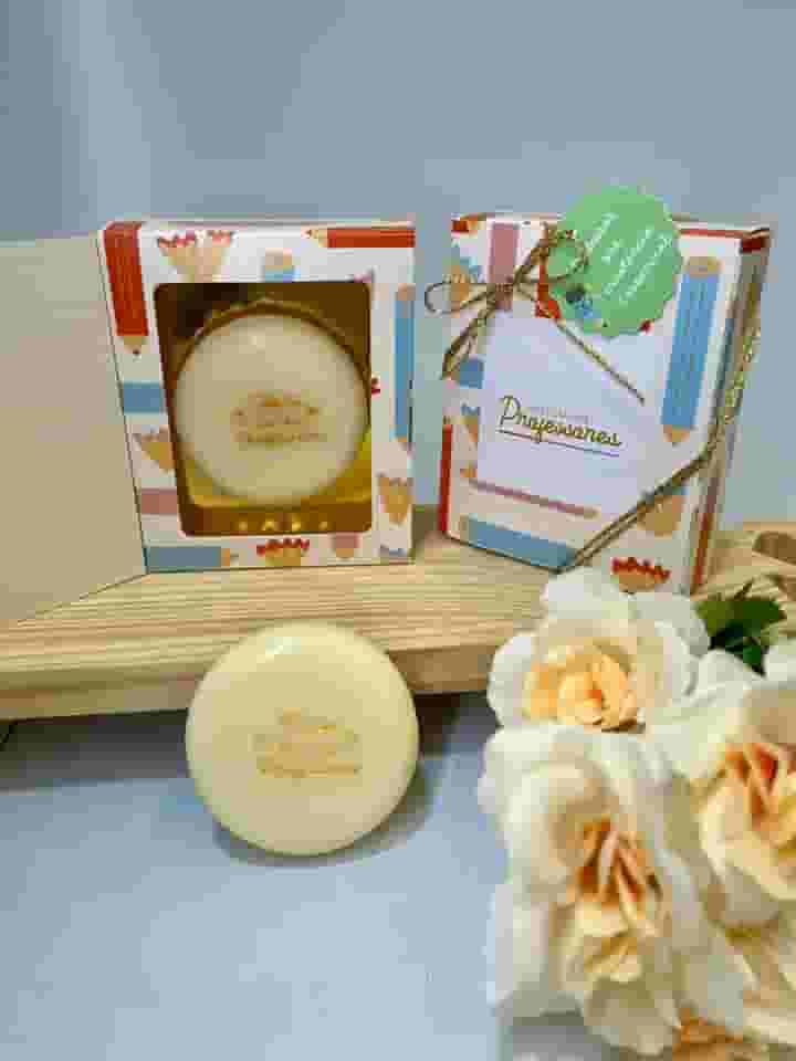 Presente Dia dos Professores Sabonete Vegetal Caixa Cartão