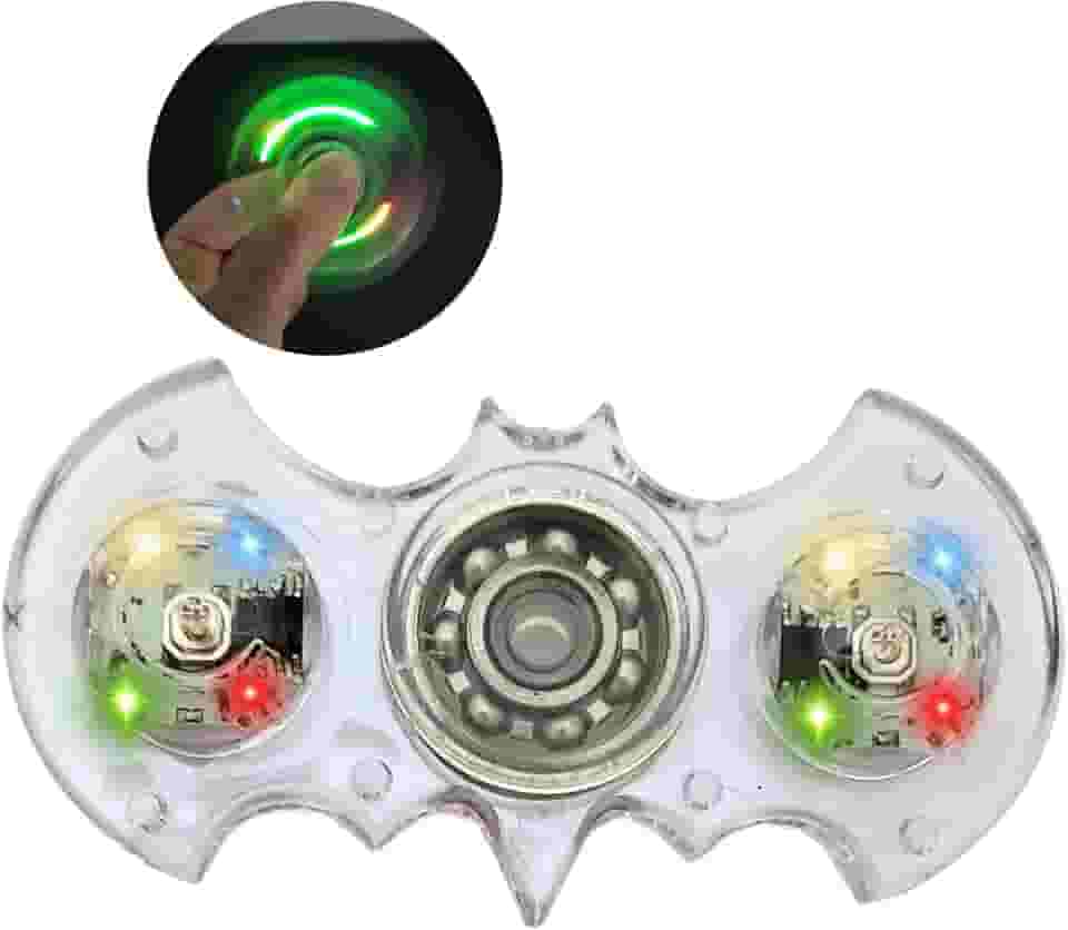 Hand Spinner Com Luzes Led Brinquedo Giratorio Antistress Pop It Toy Cristal