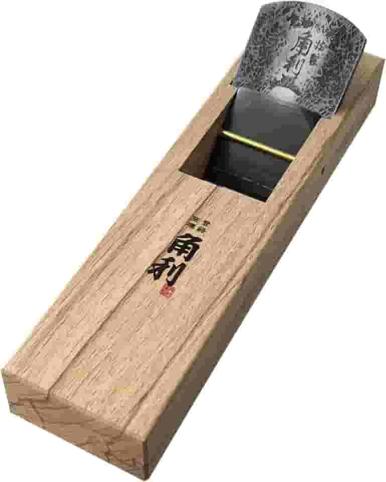 KAKURI Plano de bloco japonês de 50 mm para marcenaria, KANNA — Plaina manual manual para acabamento de madeira, 24 x 6,3 x 5,8 cm, corpo de carvalho ecológico, feito no Japão