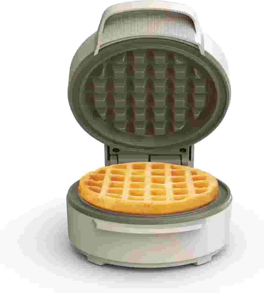 BELLA Mini Waffle Maker, EverGood™ Revestimento Antiaderente de Cerâmica, Design Empilhável e Placas Personalizáveis, 400 W