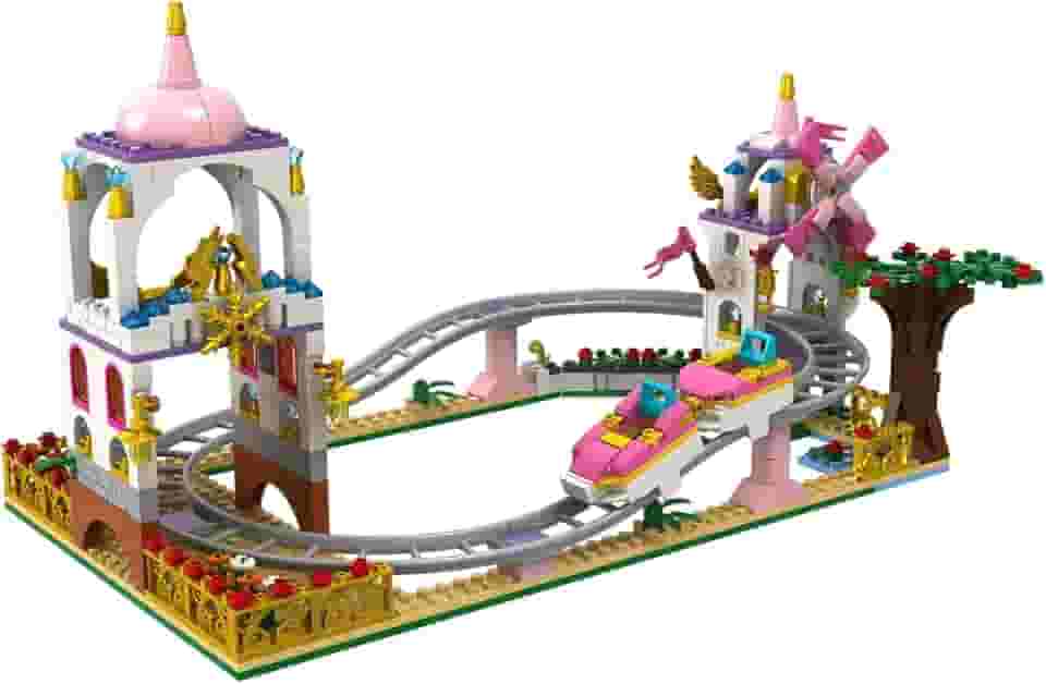 Xalingo Blocos de Montar Montanha Russa Encantada 479 Peças