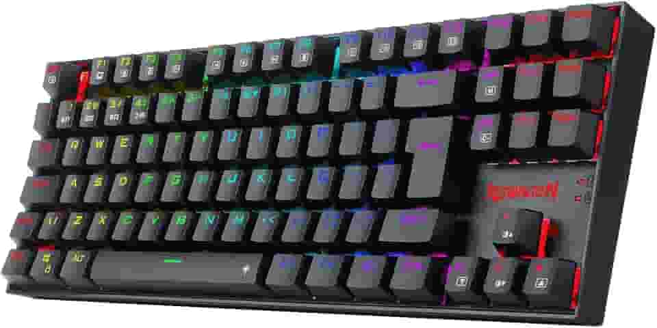 Teclado Mecânico Gamer Redragon Kumara Pro RGB Switch Marrom Preto - K552RGB-BRS-B
