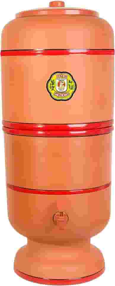 Filtro de Água de Barro Purificador Tradicional São João 2 Velas 8L