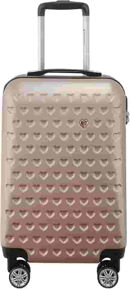 Mala Rígida De Fibra 360° Tamanho Pequena - Gladiador - C1 - Rosé