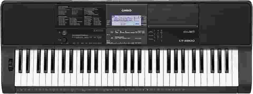 Teclado Musical Casio CT-X800 61 Teclas, 600 timbres e 48 notas de polifonia - Bivolt