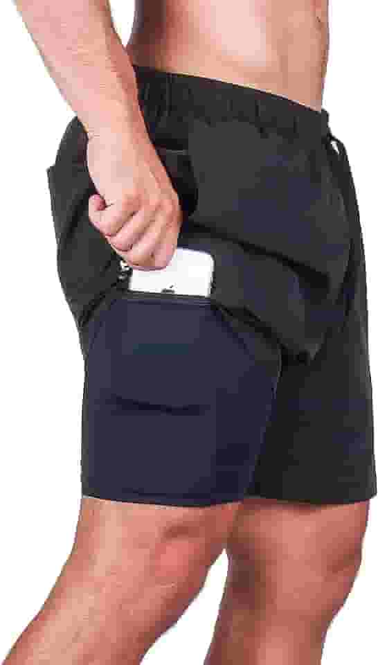 Bermuda Masculina Corrida Treino Academia Musculação 2 em 1 Surty Athletic Code