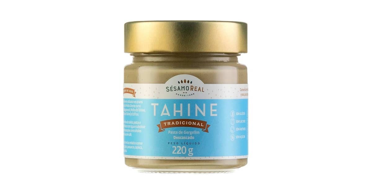Melhor Comida Custo Benefício: Pasta de Gergelim Natural