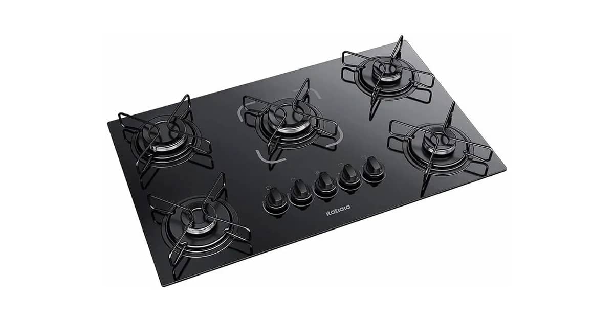 Melhor Cooktop 5 Bocas do Mercado: Tripla Chama e Mesa de Vidro