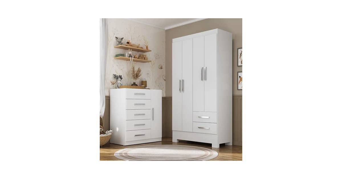 Melhor Guarda Roupa Infantil: 7 Opções Seguras e Charmosas