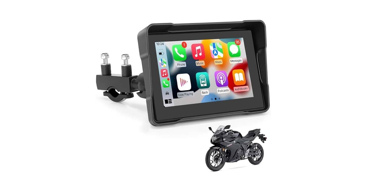 Melhor Multimídia para Moto: 7 Telas com CarPlay e Android Auto