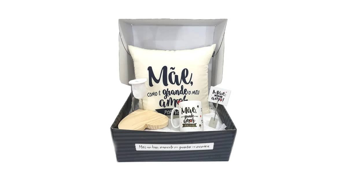 Melhor Presente pro dia das Maes: Kits e Canecas Afetivas