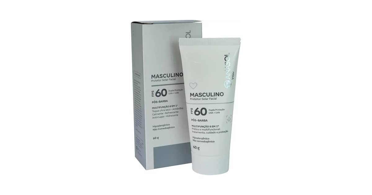 Melhor Protetor Solar Rosto Masculino: Toque Seco e Controle Oleosidade