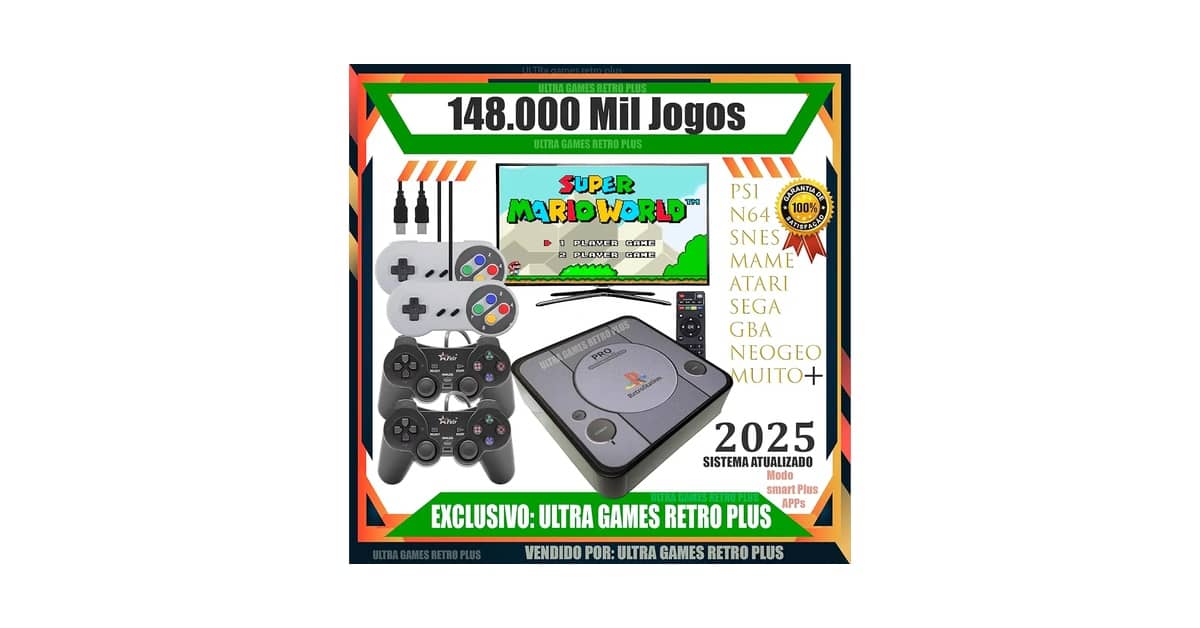 Melhor Retro Game Box: Jogos e Controles para Diversão Garantida!
