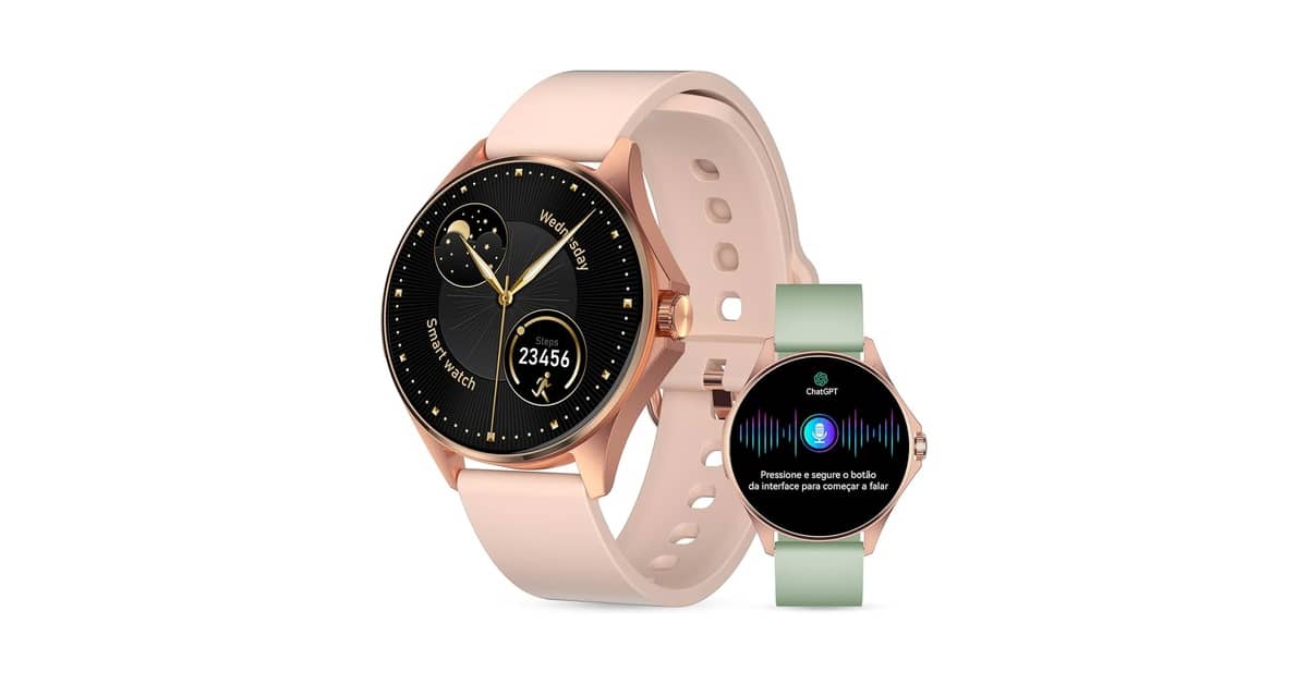Melhor Smartwatch Feminino Redondo: IA e Chamadas Integradas