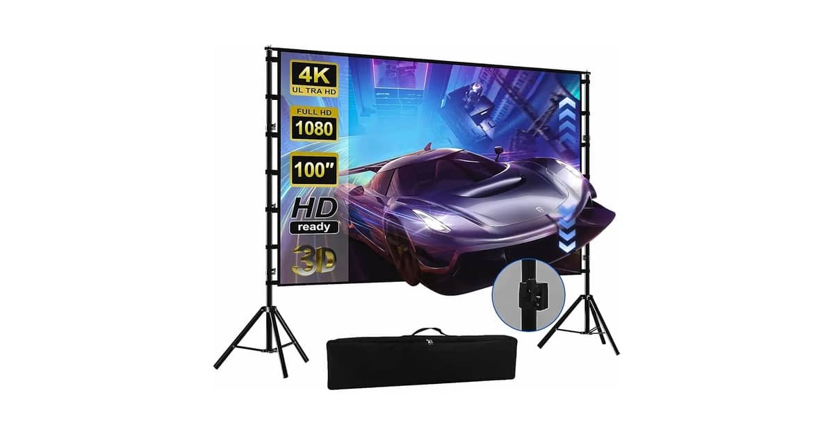 Melhor Tela Projetor: 7 Opções Portáteis e Fixas