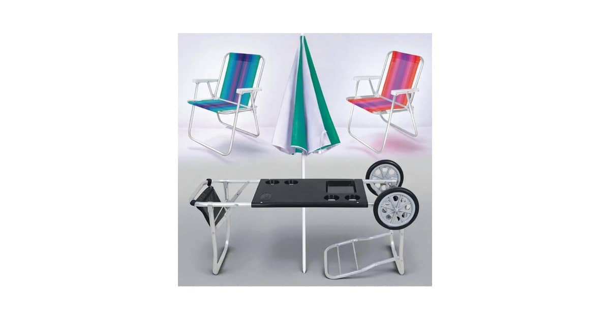 Qual Melhor Cadeira de Praia de Alumínio Que Vira Carrinho?