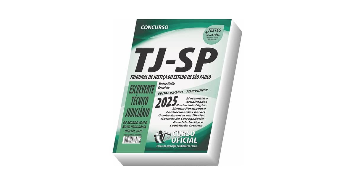 Qual Melhor Curso Para Escrevente TJ SP? 10 Materiais