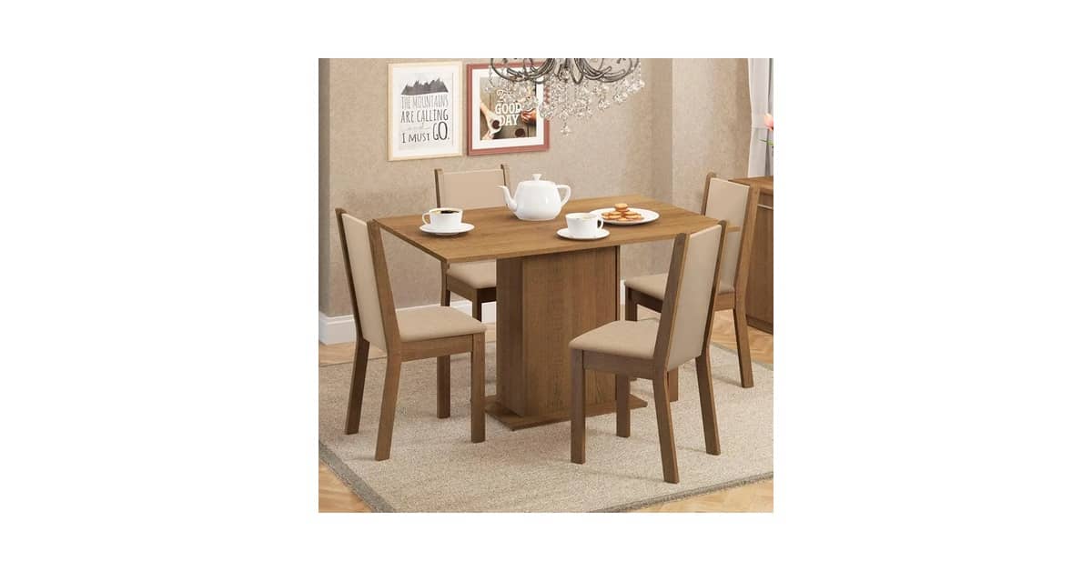 Qual Melhor Mesa de Jantar de 4 Lugares Para Cozinha? Guia de Modelos Compactos