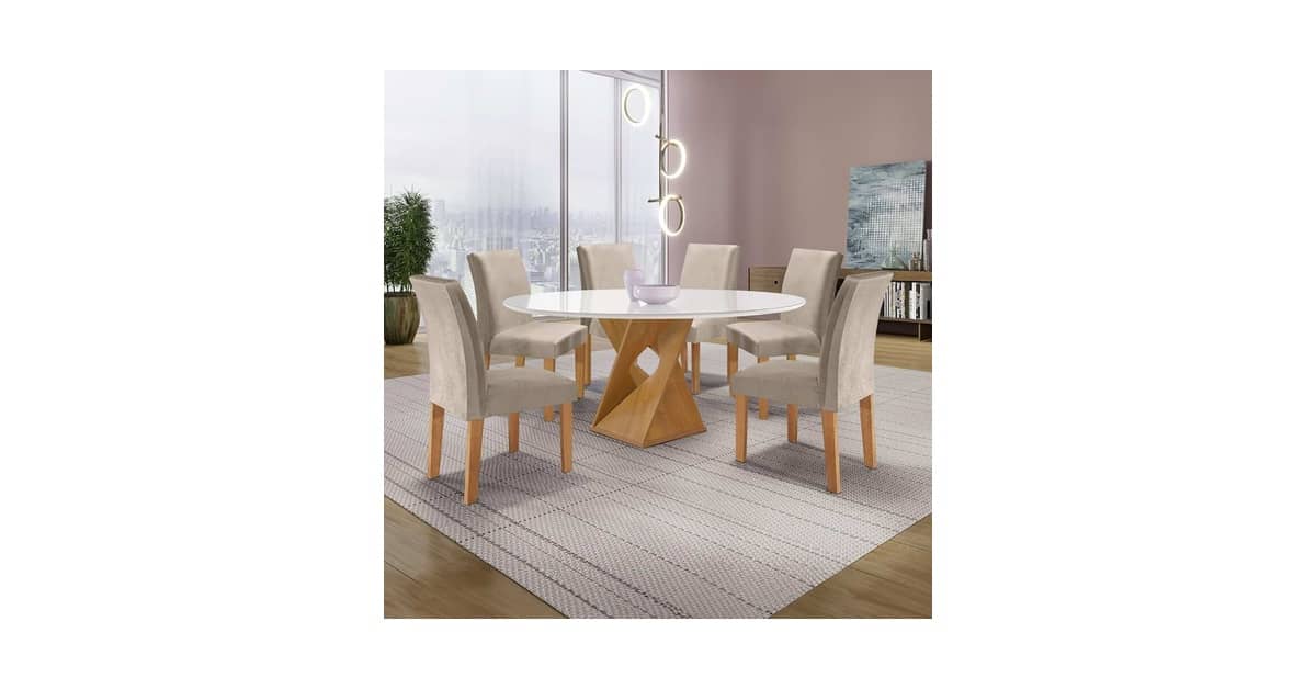 Qual Melhor Mesa Redonda de 6 Cadeiras? Guia com 10