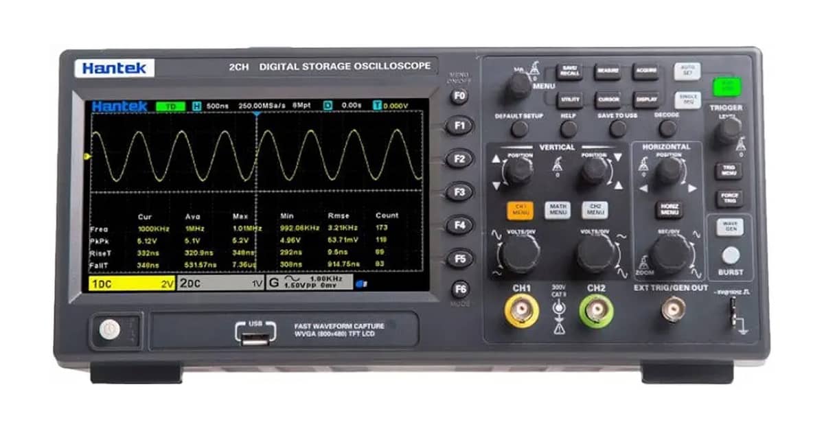 Qual Melhor Osciloscópio Hantek: 7 Modelos Essenciais