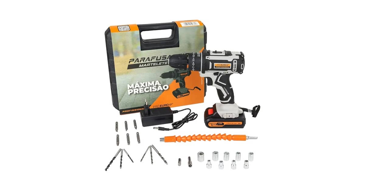 Qual Melhor Parafusadeira Sem Fio Com Kit de Brocas Incluso: 12V vs 21V