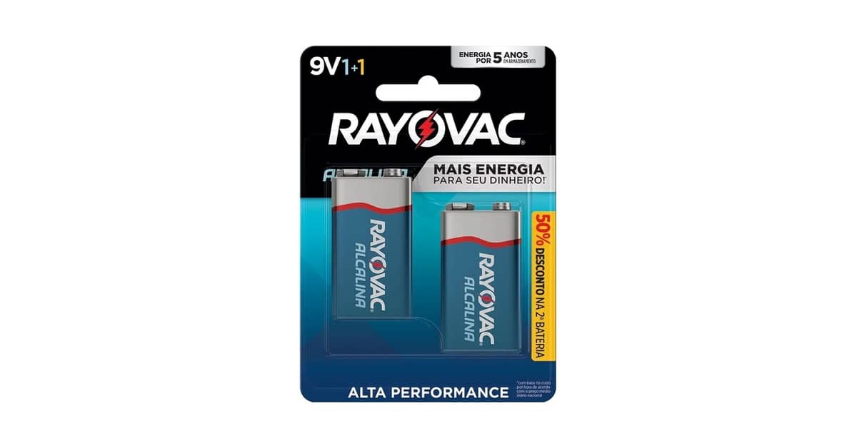 Qual Melhor Pilha 9V para Durar Mais e Economizar?
