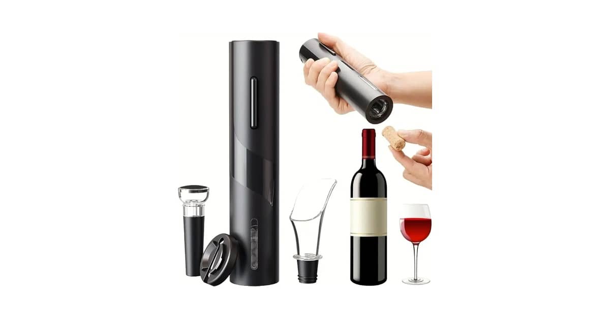 Qual Melhor Saca Rolhas Elétrico Para Abrir Vinhos Sem Esforço: Guia Com 10 Modelos